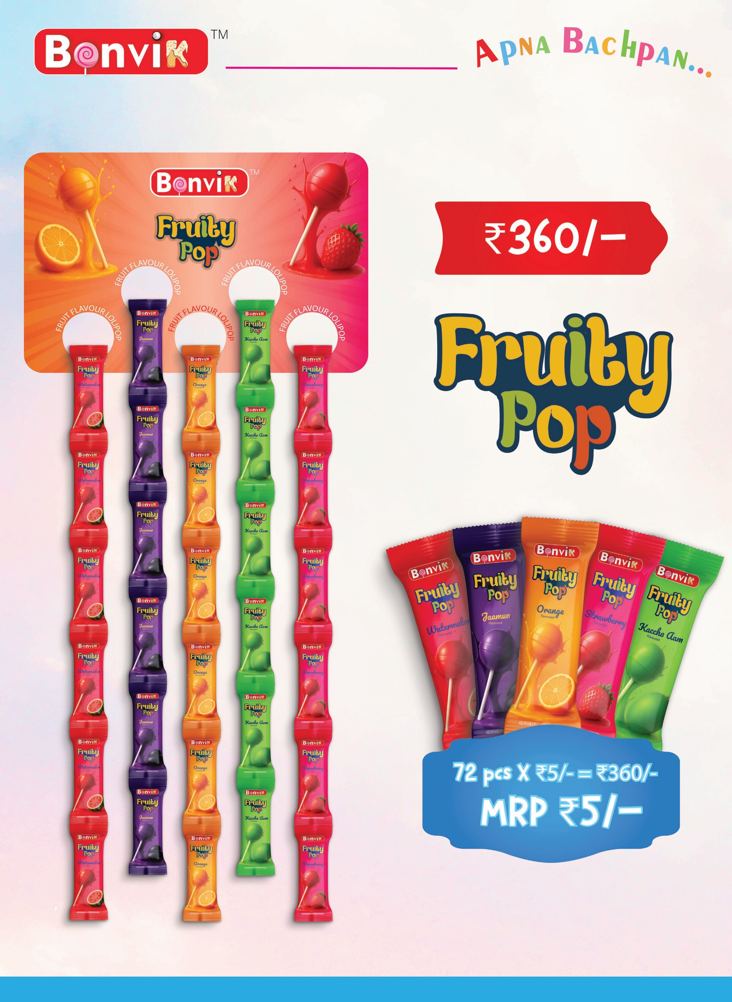 Bonvik Fruity Pop pack